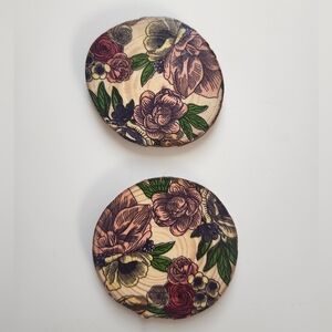 Floral Wooden Coasters